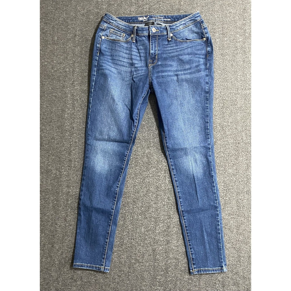 Mossimo Denim Curvy Skinny Womens Jeans Blue Size 8/S-29